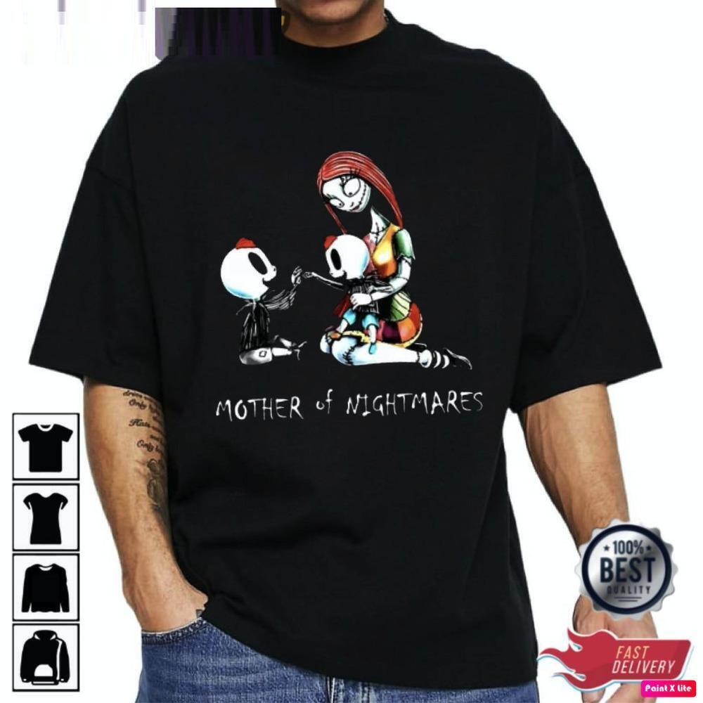 Mother Of Nightmares Horror Mom Halloween Graphic Unisex T-Shirt